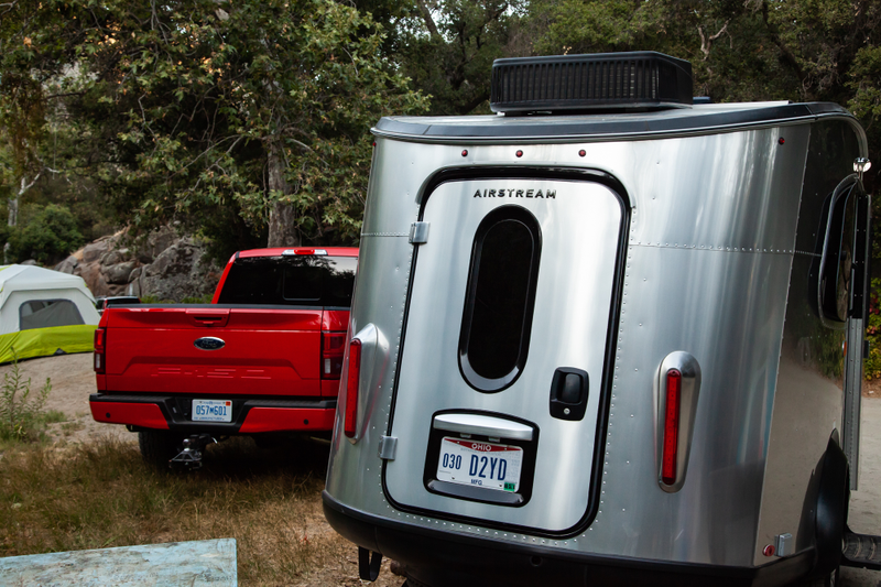 Illustration for article titled A 2018 Ford F-150 Diesel Pulling an Airstream Basecamp Is the Best Version of 'Camping'